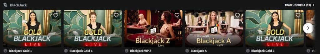 sectiune live casino conti 2