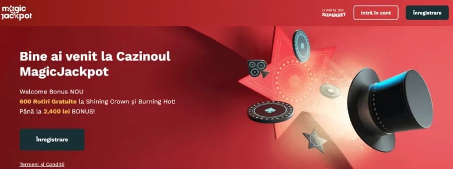 bonus înregistrare magic jackpot