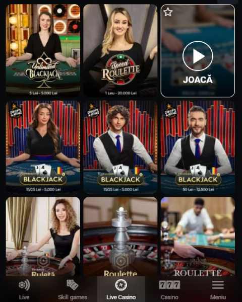 las vegas live casino oferta