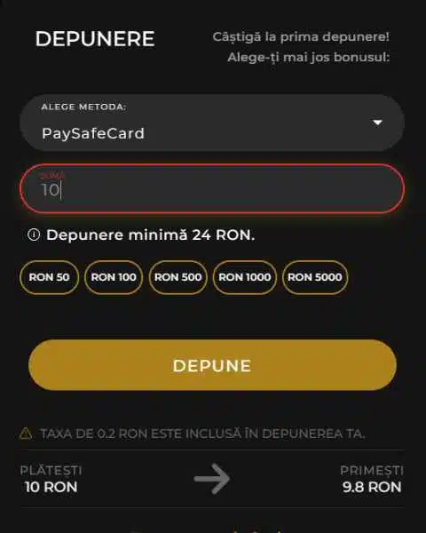 princess casino depunere paysafecard