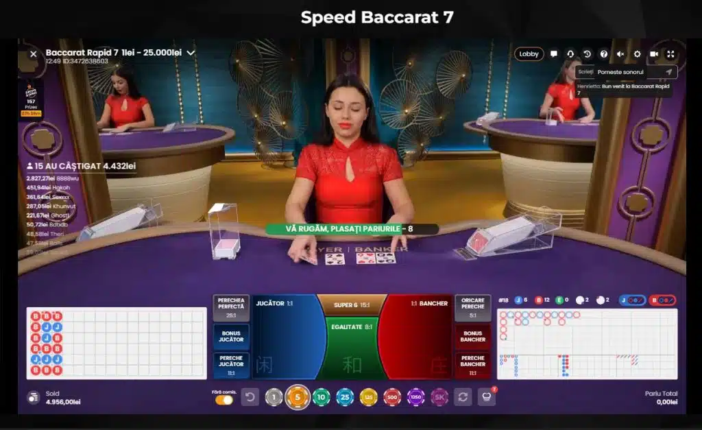 princess casino speed baccarat joc