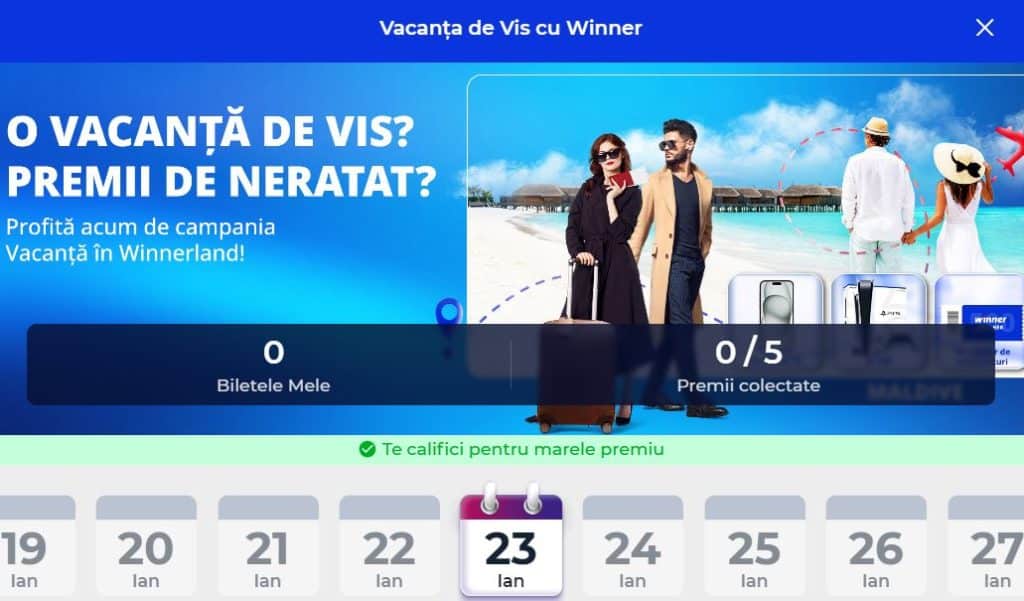winner vacanta de vis winnerland