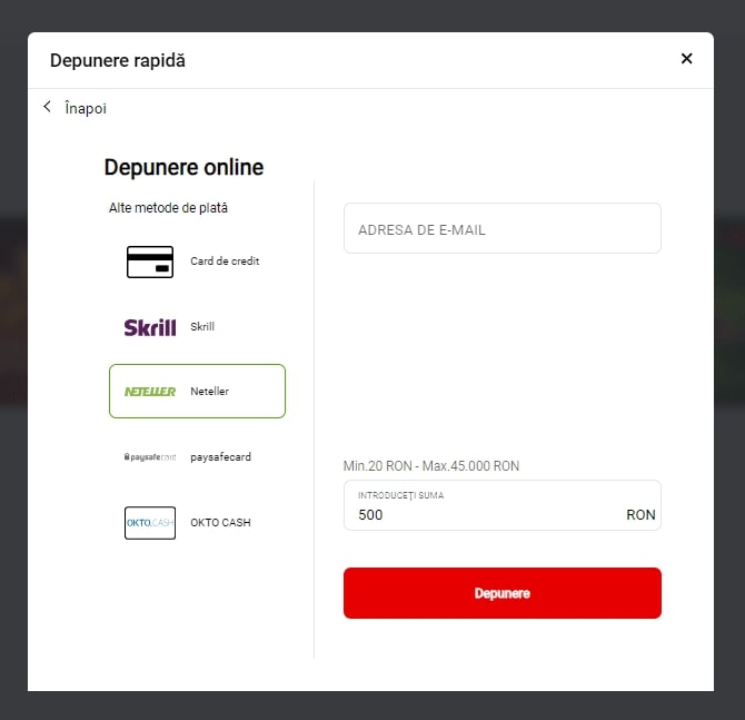 depunere stanleybet retragere