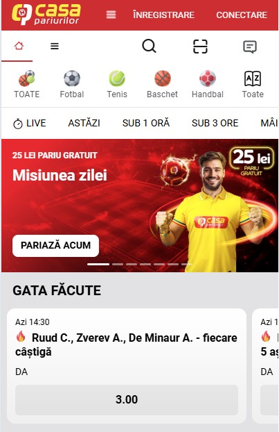 inregistrare casa pariurilor