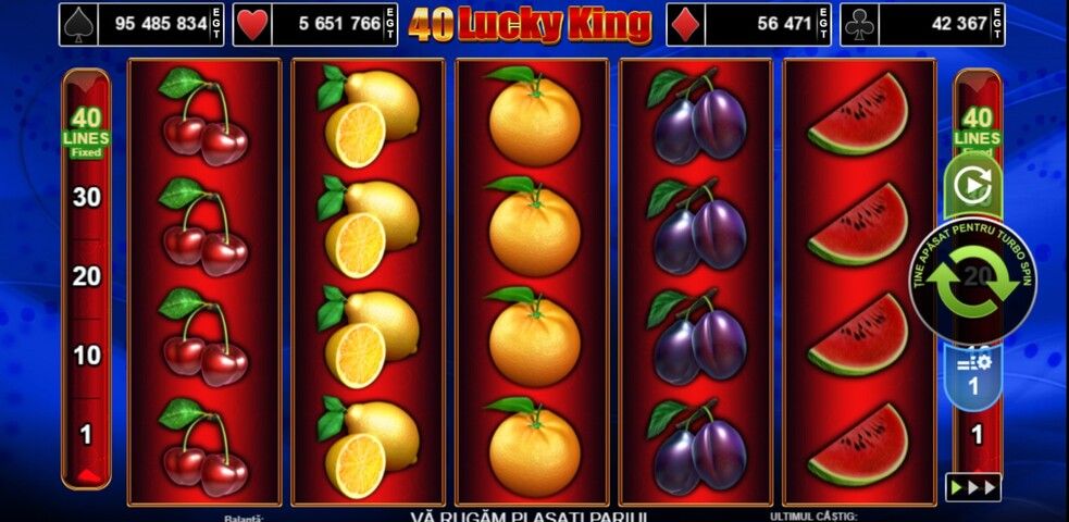 40 lucky king gratis