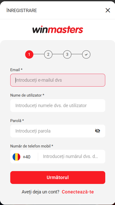 formular inregistrare winmasters