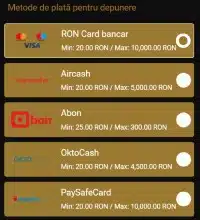 depunere visa casino