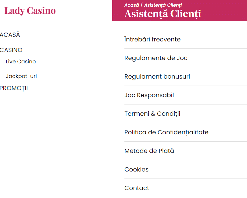 contact Lady Casino