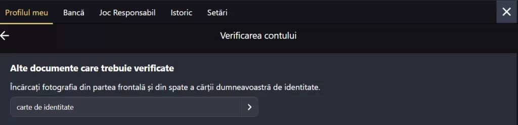 fortuna palace verificare kyc