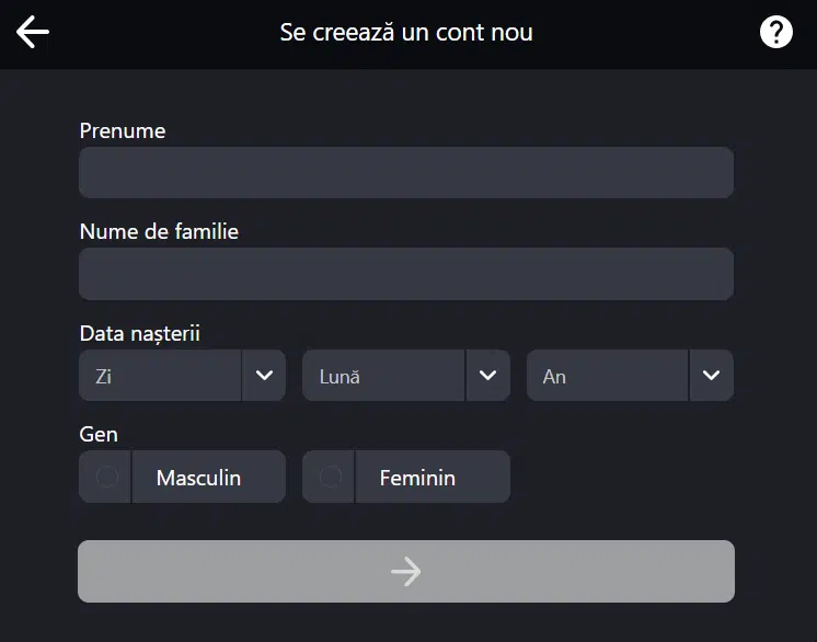 formular înregistrare fortuna palace