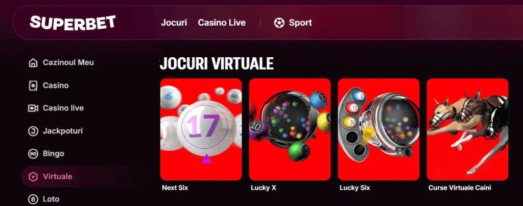 Lucky Six Superbet live