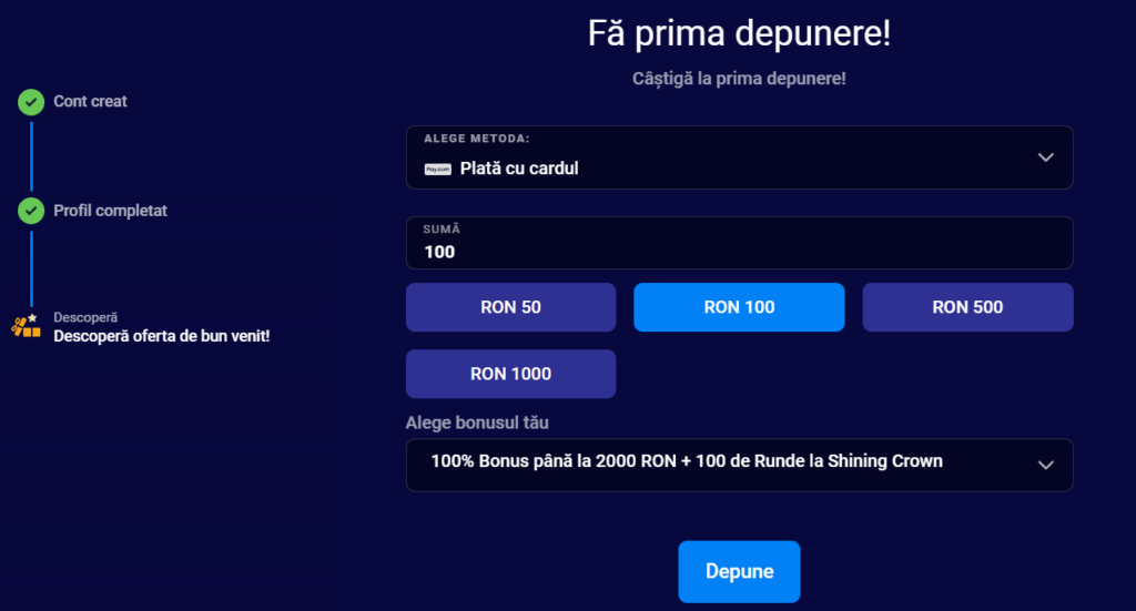 betmen recenzie - selectare bonus de bun venit