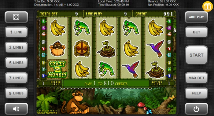 crazy monkey 2 gratis - grafica