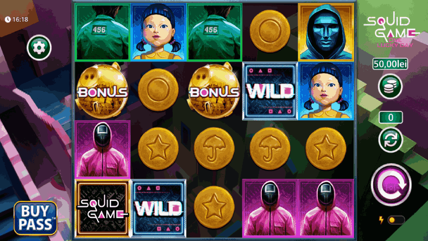 Ecran joc Squid Game One Lucky Day slot