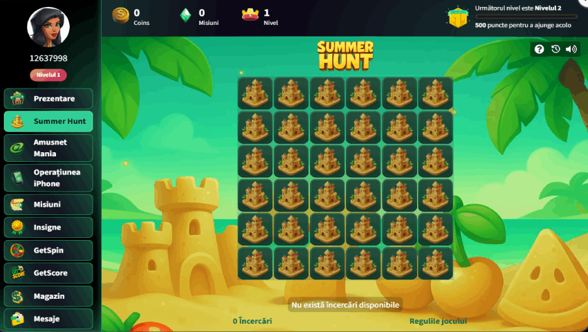 Mini-joc Summer Hunt GetsBet