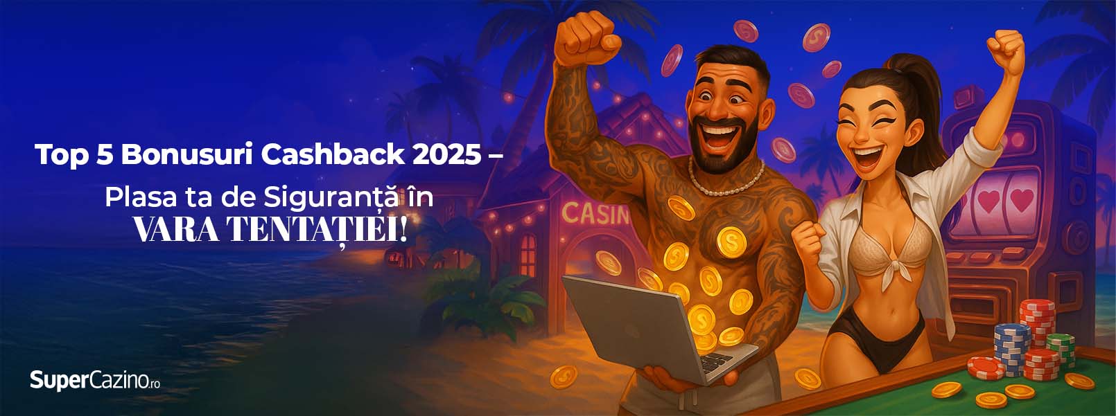top 5 bonusuri cashback la casino