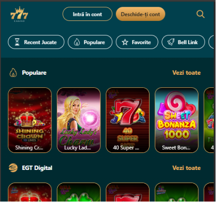 inregistrare 777 casino