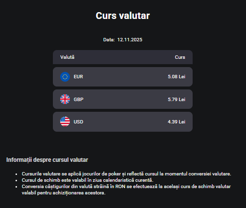 Curs valutar fortuna