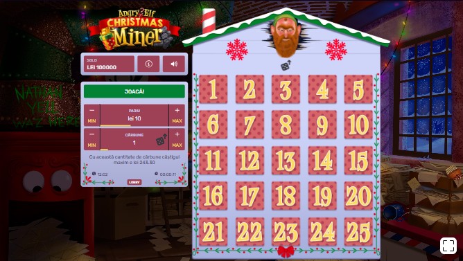 Angry-Elf-Christmas-Miner Ecran de Joc Angry Elf Christmas Miner