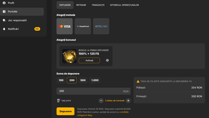 cod promotional million - depunere