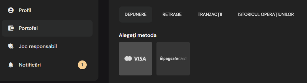 cum faci o depunere bilion casino