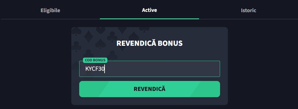 exemplu activare pariu gratuit fara depunere