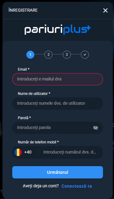 pariuriplus bonus fara depunere la inregistrare