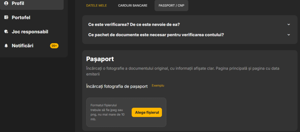 cum revendici bonus la verificare million