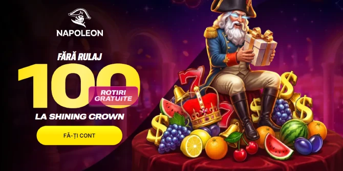 Napoleon-100-rotiri-gratuite Oferta cu 100 de rotiri gratuite de la Napoleon Games