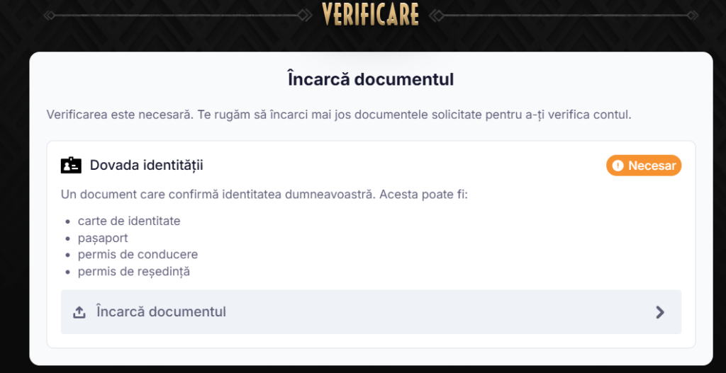 cum activezi bonus la verificare don casino