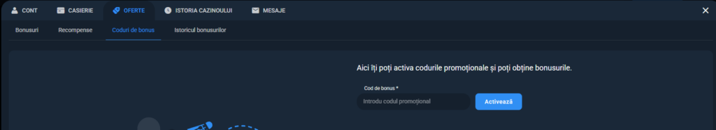 cum introduci un cod bonus la pariuriplus