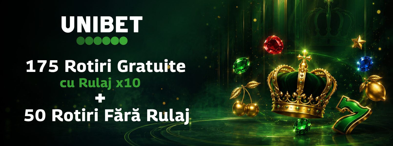 Bonus fără depunere cu rotiri gratuite la Unibet