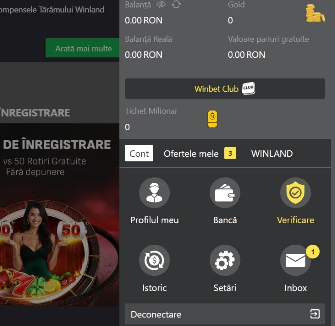 Winbet-Profil